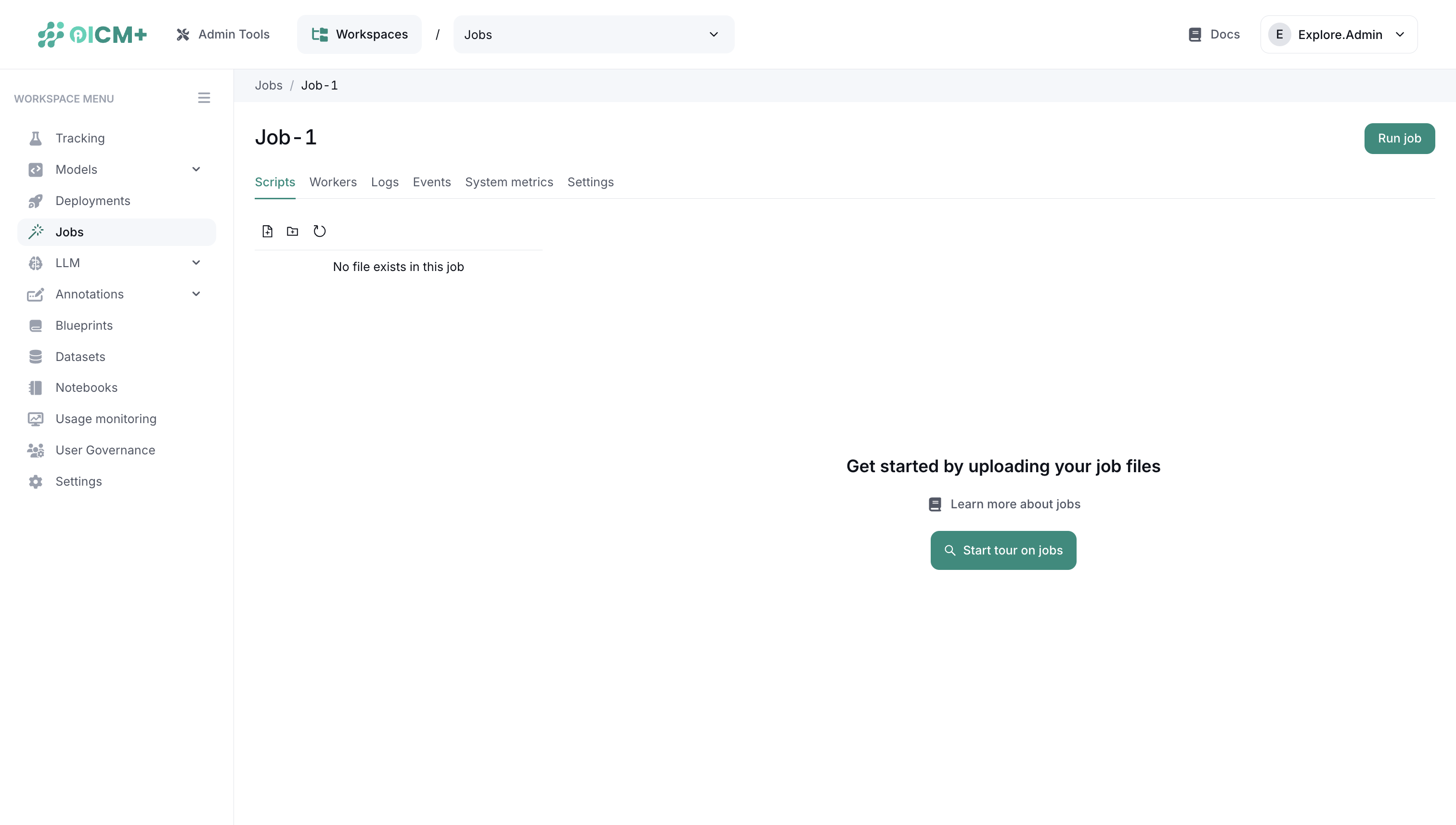 Job Specific Page