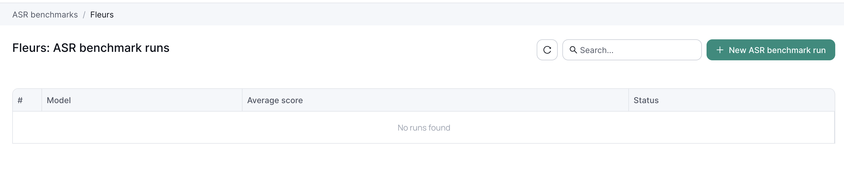 New Run